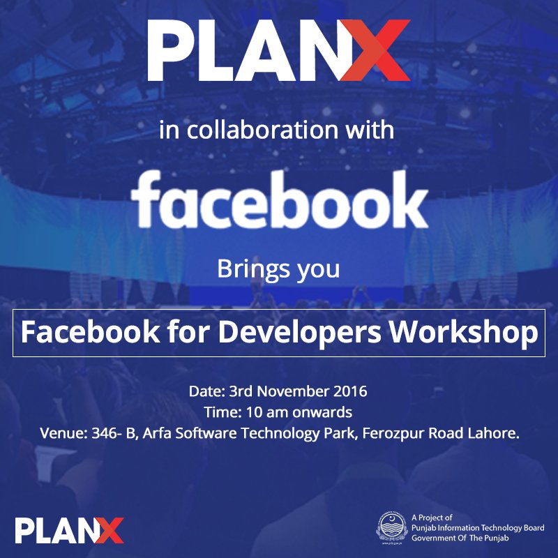 HappeningPK's tweet image. PlanX - Facebook for Developers Workshop - bit.ly/2dFwgqP @PlanX_PITB #facebookfordevelopers #Lahore