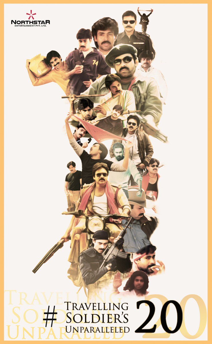 Saluting <a href="/PawanKalyan/">Pawan Kalyan</a> #PSPK for 20 glorious years in cinema. #TravellingSoldiersUnparalleled20 #PK20