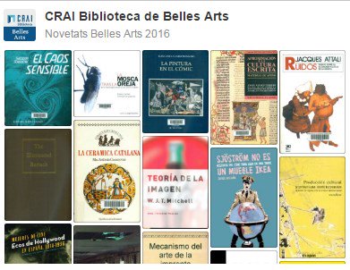 craibellesarts's tweet photo. Ja podeu consultar totes les nostres novetats bibliogràfiques del mes de #setembre2016 #novetatsbellesarts https://t.co/nvkH5Kfe9D https://t.co/zPDGWvz1gX