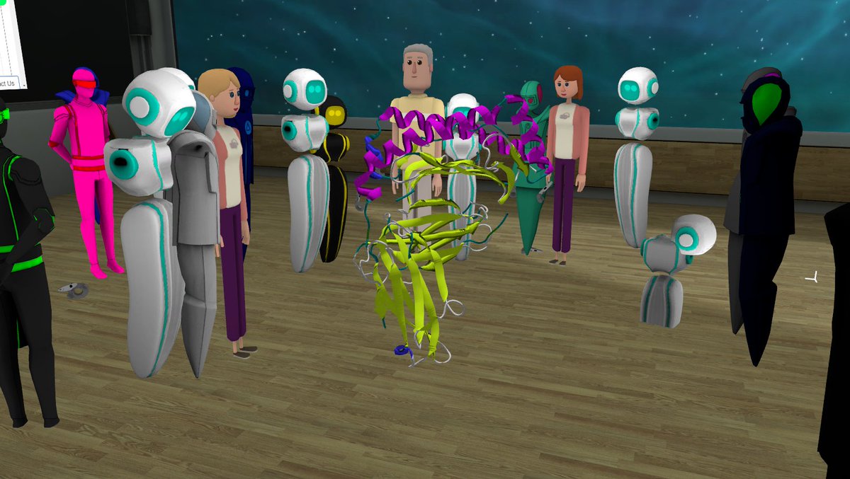 Class is in! Immerse yourself with proteins in our latest #VR educational #SDK app + lecture. Happening now: ow.ly/fIk0304YDU0