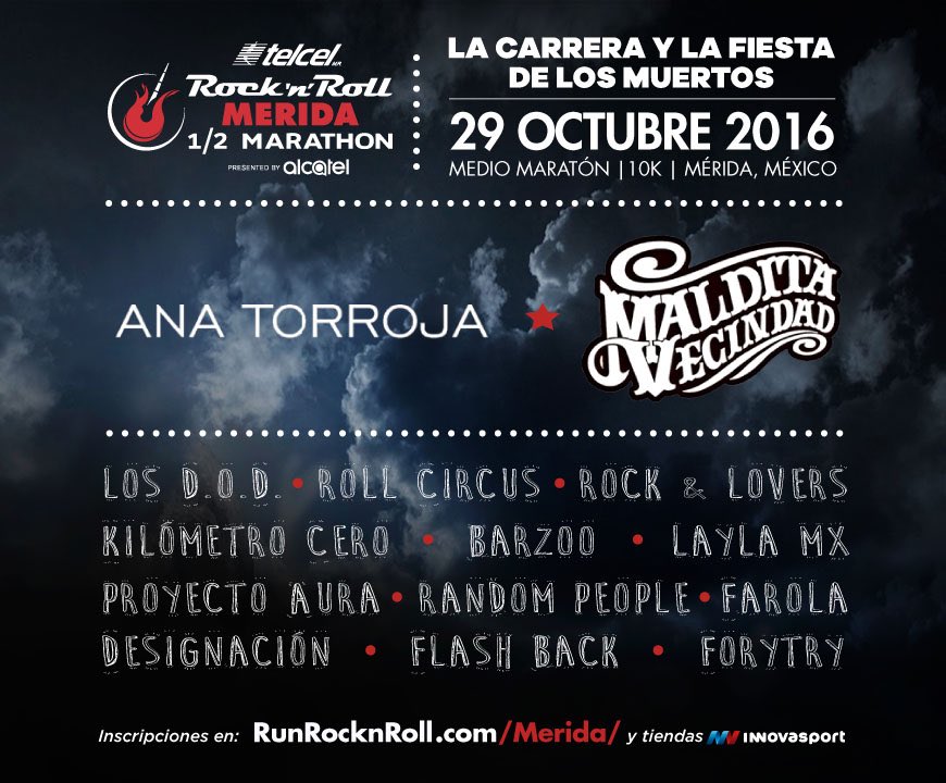 losdodmx's tweet photo. Nos vamos a #RnRmerida con @MalditaVecindad #AnaTorroja @rollcircus  y más https://t.co/GGxz6jOcNi