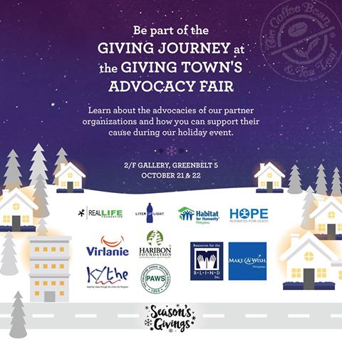 HabitatPhils's tweet photo. Celebrate the #SeasonOfGiving early! Drop by at Greenbelt 5, Makati City and be part of the Giving Town's Advocacy Fair! #GivingJournal2016 https://t.co/u6HwQFtKaO