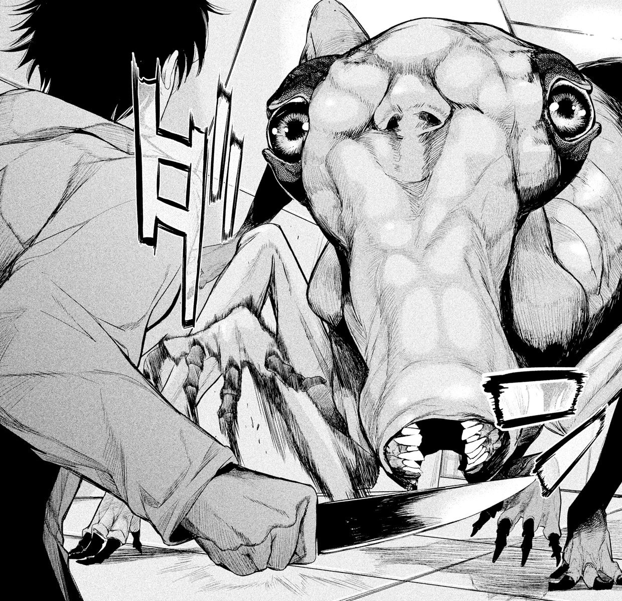 Eヤングマガジン בטוויטר 怪物 対 人間 T Co Xqumgcr4u6 食糧人類 Starving Anonymous 最新話 グロすぎると話題ッ Eヤングマガジン