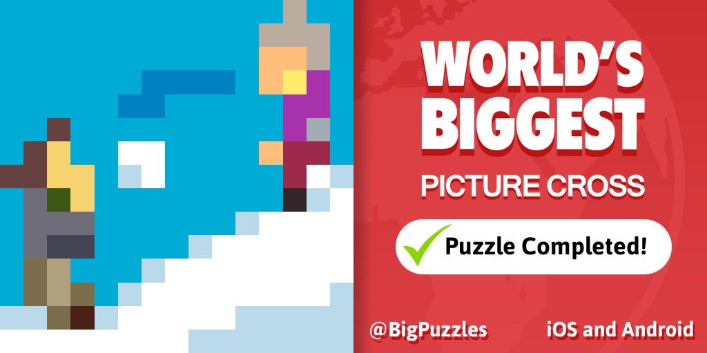kspearce88's tweet photo. I've just completed 'Snowball Fight' in World's Biggest Picture Cross.

It's free https://t.co/GPLvpCIErC #WBPC https://t.co/mOYCcQUOOF