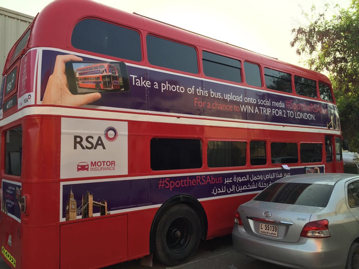 DoubleDeckerUAE's tweet photo. Good morning everyone, has anyone been able to #SpotTheRSABus yet? Keep a look out for a chance to go to London!! #MyDubai 🇬🇧 https://t.co/1UHSPh1XB4