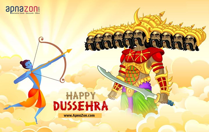 ApnaZon's tweet photo. May this #Dussehra, light up for you.
The hopes of Happy times, And dreams for a year full… https://t.co/TZFknIwqbB https://t.co/xT6AGfY4RS