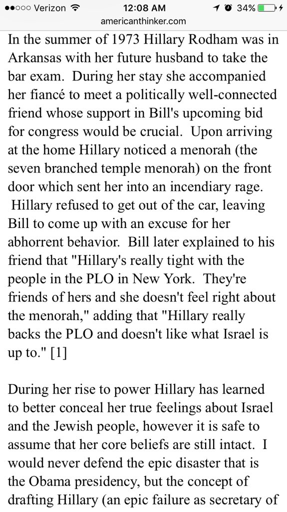 pedsrad's tweet photo. @realDonaldTrump #antisemitehillary https://t.co/qK4hRgpjNX
