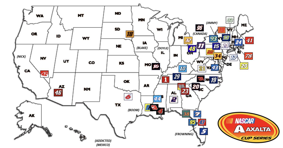 AxaltaCupSeries's tweet photo. The ACS is represented in almost 30 states and 3 countries. #AxaltaCupSeries https://t.co/HWCrL9mZwB