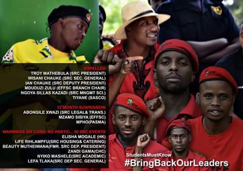 Teboho69140447's tweet photo. #BringBackOurCadres 
#BringBackOurLeaders
#VutShutdown
#Feesmustfall
#AplacetobeAT https://t.co/ogpJxf35gM