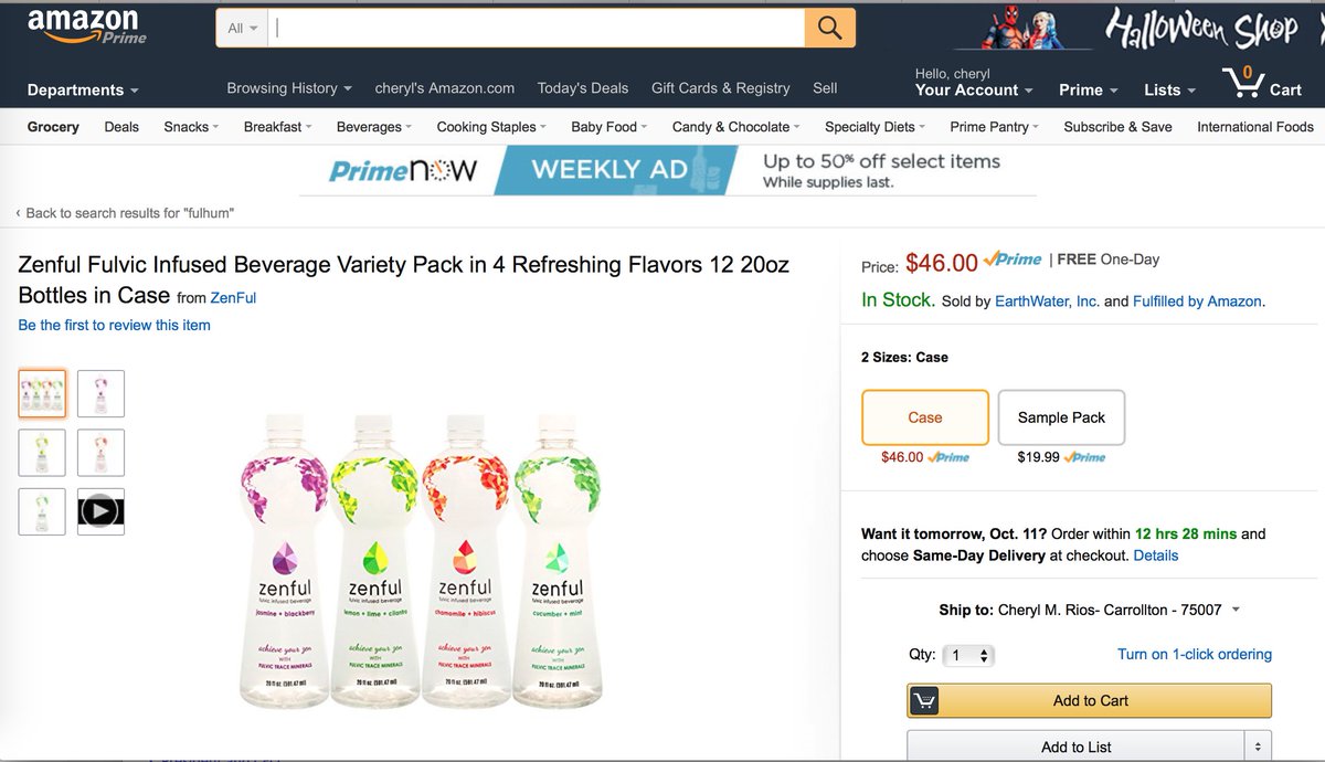 DrinkZenful's tweet photo. National digital campaign launched to support our listings on @amazon exclusives.  https://t.co/2BuMk9dPTd https://t.co/kBuhvsbJNu