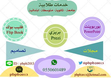 خدمات طلابية وتسويقية Twitterren عرض بوربوينت و بريزي مجلة الكترونية و ورقية بحث أو خريطة ذهنية تصميم أو فيديو بسيط إدارة حسابات التواصل الاجتماعي Https T Co 3r3qt7n9xz