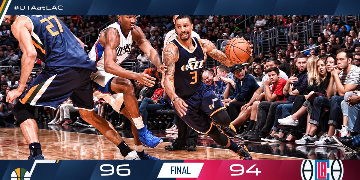 We win a spirited preseason game in LA!  #UTAatLAC https://t.co/C44iFB9xSm