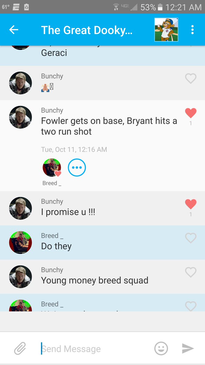 ImTheBreed's tweet photo. @dehart94 Called it before it happened! #GoCubs https://t.co/6smxQDQHrP