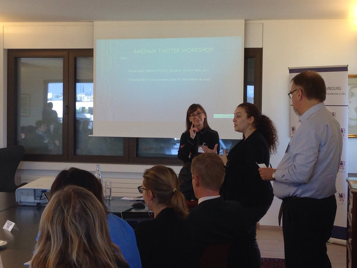 AmchamLux's tweet photo. Our speakers today #amchamluxworkshop https://t.co/jv0659L9Ph