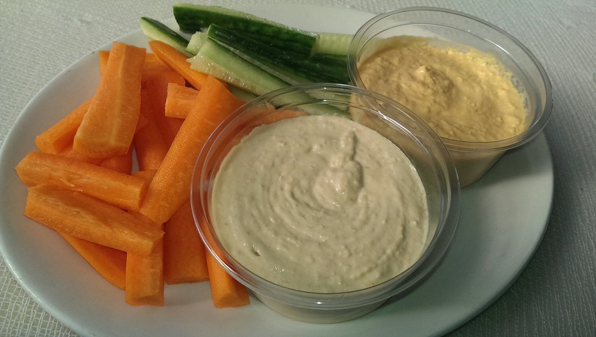 BeckyWilliams1's tweet photo. I will not be beaten, also, I will not be eating all this humus!!! https://t.co/OATrhiLgUt