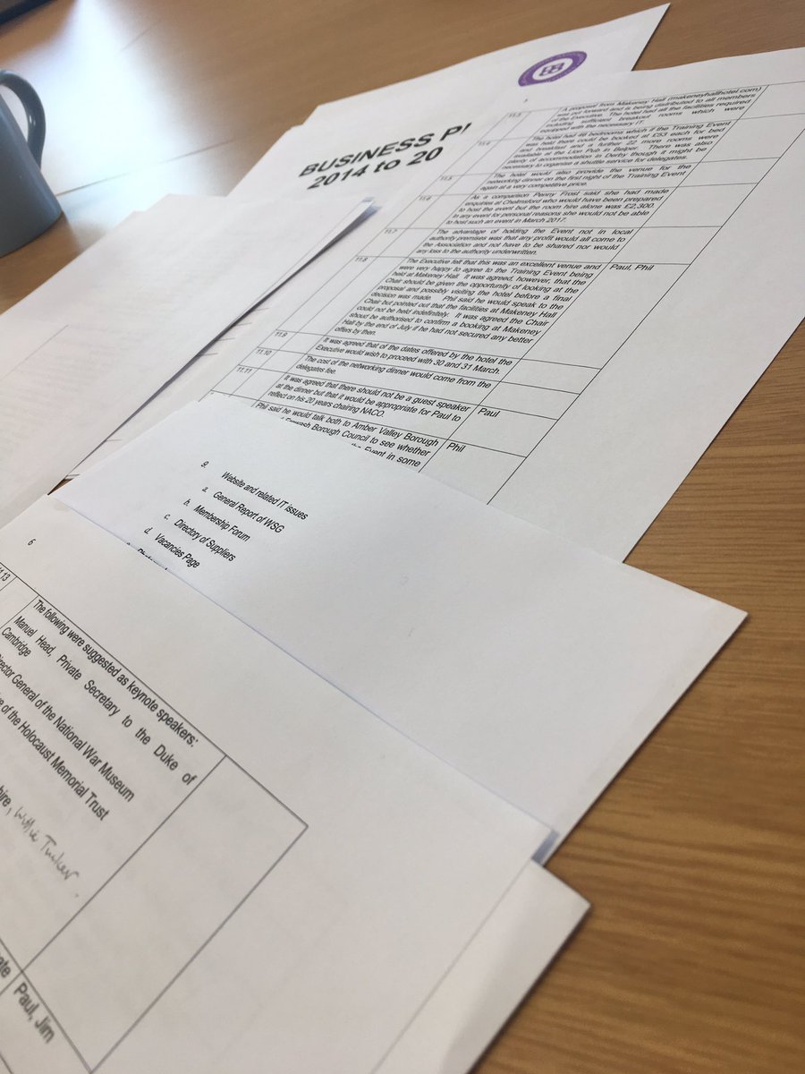 Exec committee are meeting in Nottingham today planning #nacotrainingevent 30-31 March 2017