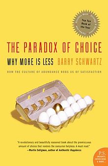 FelixWebDesign's tweet image. The Paradox of Choice - Why More Is Less: Barry Schwartz #Choices #Consumers