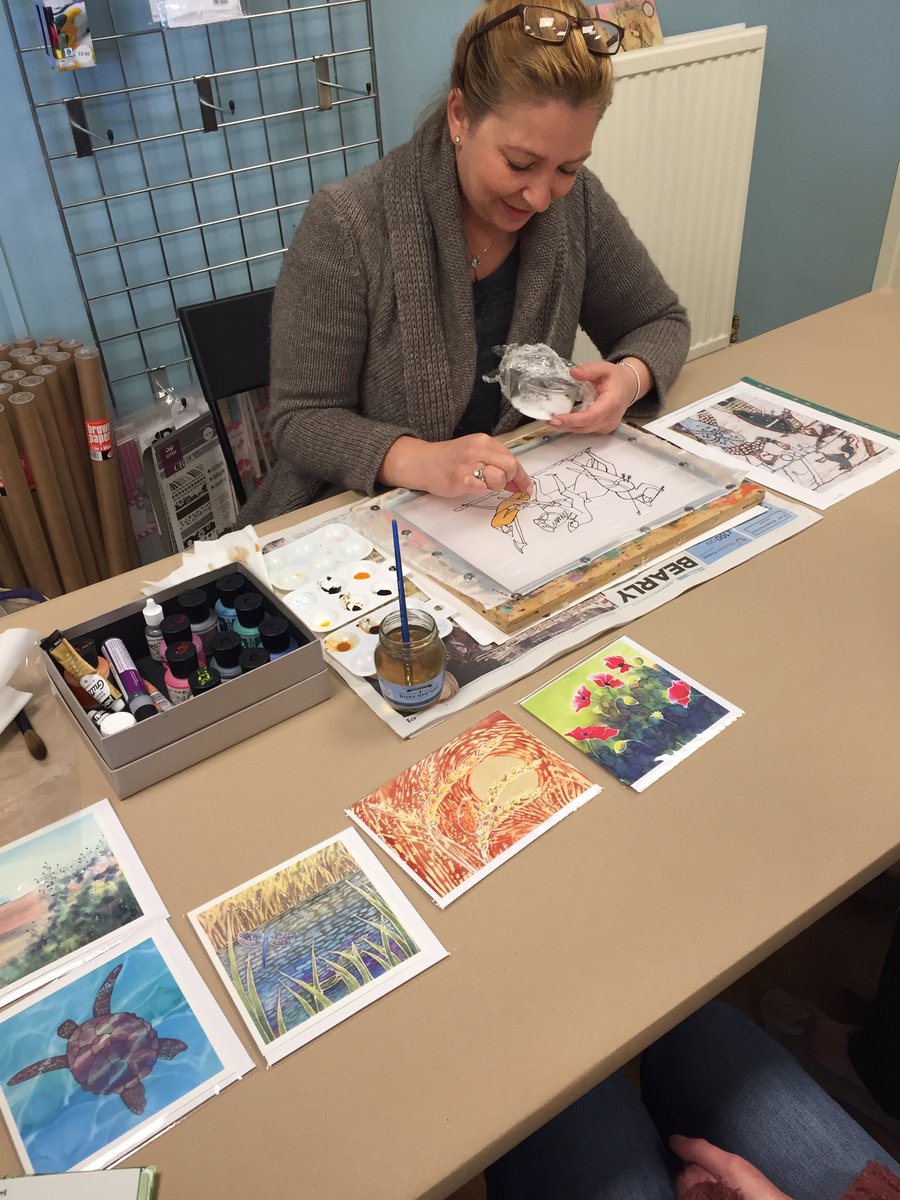 KarinWoolstencroft is silk Painting today <a href="/BattleFestival/">Battle Festival</a> <a href="/CraftyNorman/">The Crafty Norman</a>