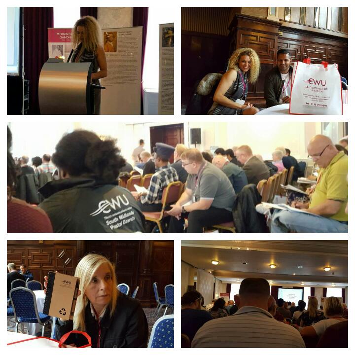 CWUmidlands7's tweet photo. #branchofficers in attendance at todays CWU Blackworkers Conference taking place in Leicester  #TheCWU #Equality https://t.co/X7W4CnDxzY