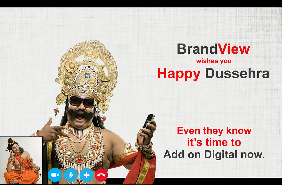 BRANDVIEW_ADVT's tweet photo. #Brandview wishes you #HappyDussehra
It's time for change
Add on Digital marketing to get more engagemnets.
Contact : 7837444407 https://t.co/P5wlLR6tXf