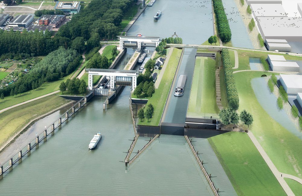 Megakolk voor Prinses Beatrixsluis: technischweekblad.nl/nieuws/megakol… <a href="/Rijkswaterstaat/">Rijkswaterstaat</a>