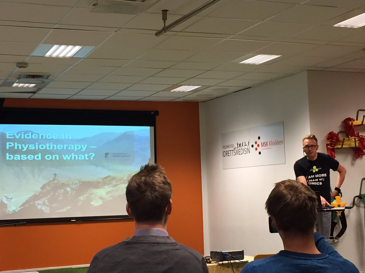 <a href="/RogerKerry1/">Roger Kerry</a> kicking off the day in Fredrikstad. With <a href="/SigMik/">Sigurd Mikkelsen</a> <a href="/StianChri1/">Stian Christophersen</a> <a href="/sveinekr/">Svein Kristiansen</a> <a href="/LennartBentsen/">Lennart Bentsen</a> and a bunch of physios. #fysiofuture
