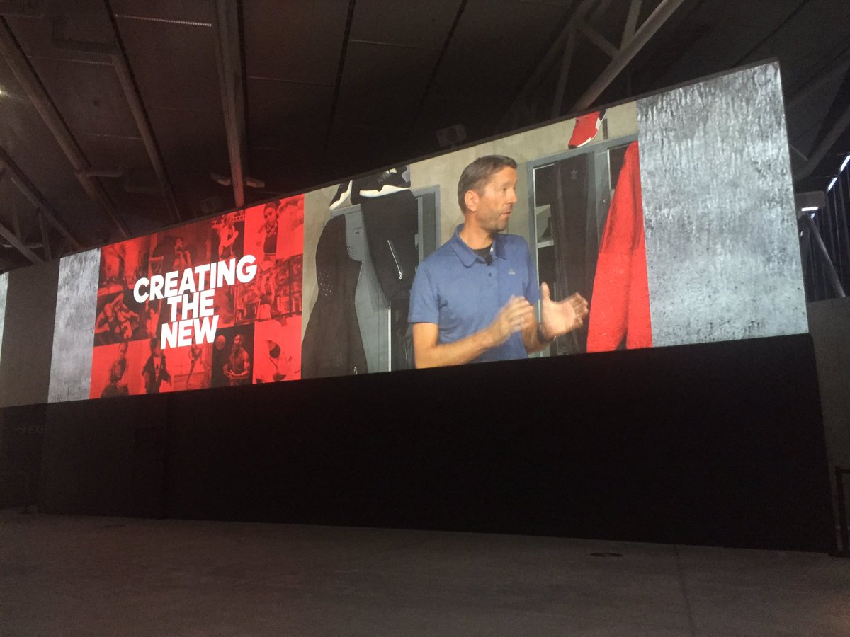 schweighoefer_m's tweet photo. Inspirational first team talk with Kasper: "we only have one strategy: Creating the new" #insidethreestripes #adidas https://t.co/3Og8D1CIFA
