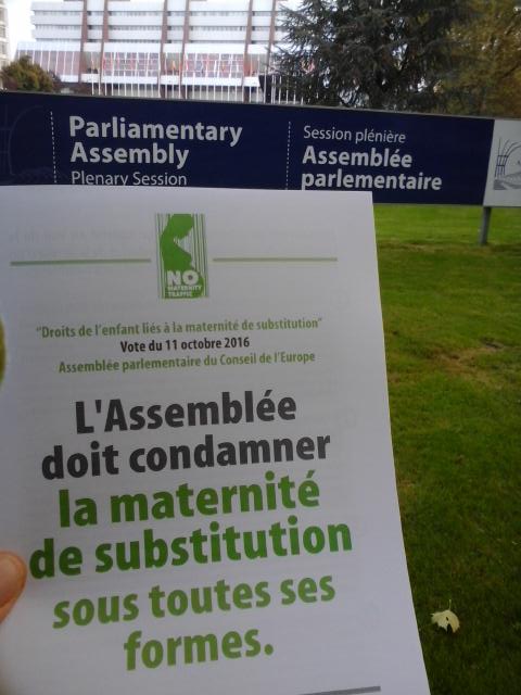 #GPA Vote aujourd'hui 11 octobre à 17h à l' Assemblée parlementaire du Conseil de l'Europe  nomaternitytraffic.eu