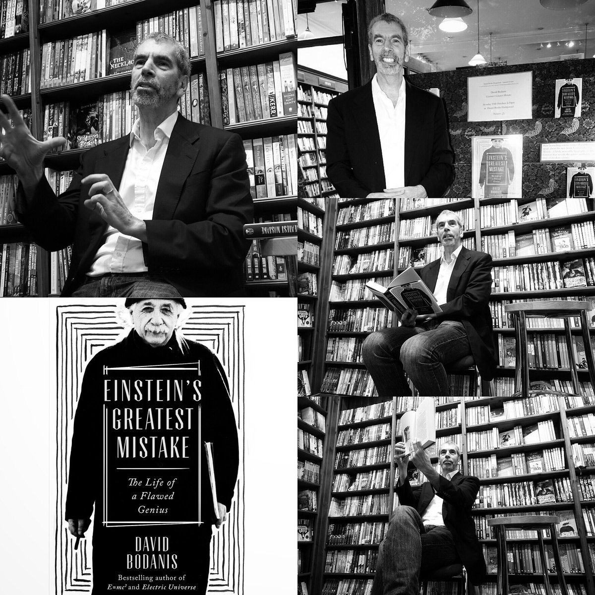 DavidBodanis's tweet image. Great book signing @Dauntbooks Hamstead #einsteinsgreatestmistake #creativityiscontagious #read #bamb #booklaunch #booksigning #biographies