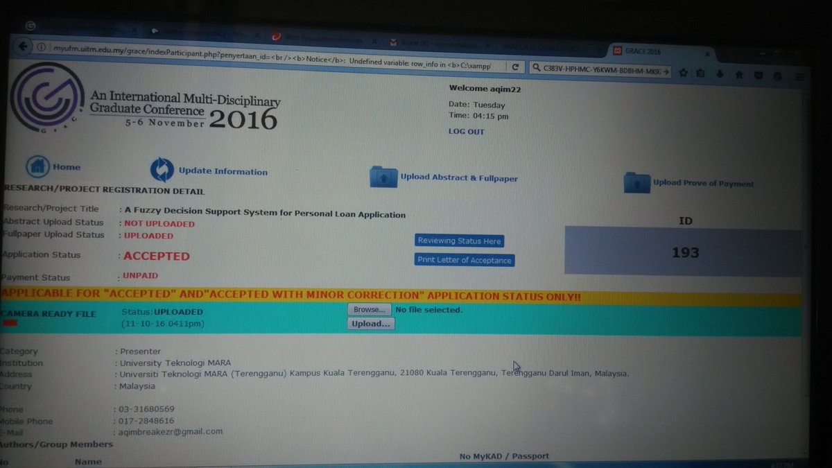 aqimbreakezr's tweet photo. Done. Uploaded. #grace2016 https://t.co/He3dePRXKh