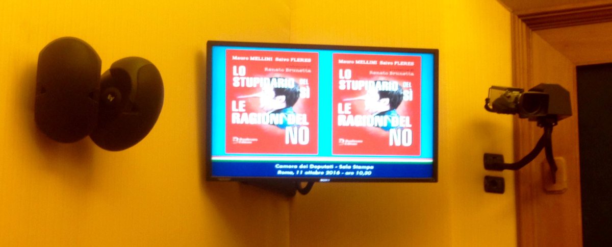 IlMattinale's tweet photo. Inizia la conferenza stampa di presentazione del libro di #Mellini, #Fleres con prefazione di #Brunetta! #IoVotoNO @renatobrunetta https://t.co/COHejHCbBZ