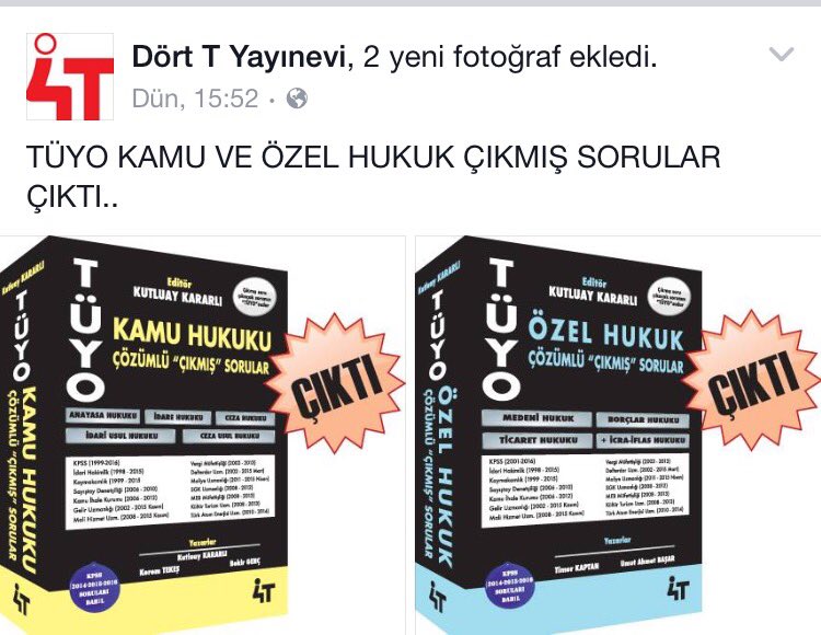 Retweetleyenlerden bir kişiye yarın "TÜYO kamu hukuku çıkmış sorular" hediye edelim...