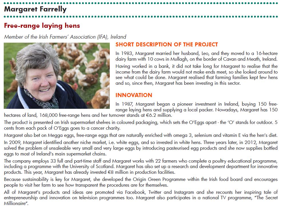COPA's Innovation Award for Women Farmers '16 - Meet Olga, Margaret, Lisa, Corine and Anna,the finalists!Tomorrow at 16h the award ceremony!