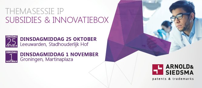 ArnoldSiedsma's tweet image. Samen met @PNOconsultants organiseren wij een tweetal sessies over subsidies, innovatiebox en IP. Voor meer info: Arnold-Siedsma.nl/themasessie-pno