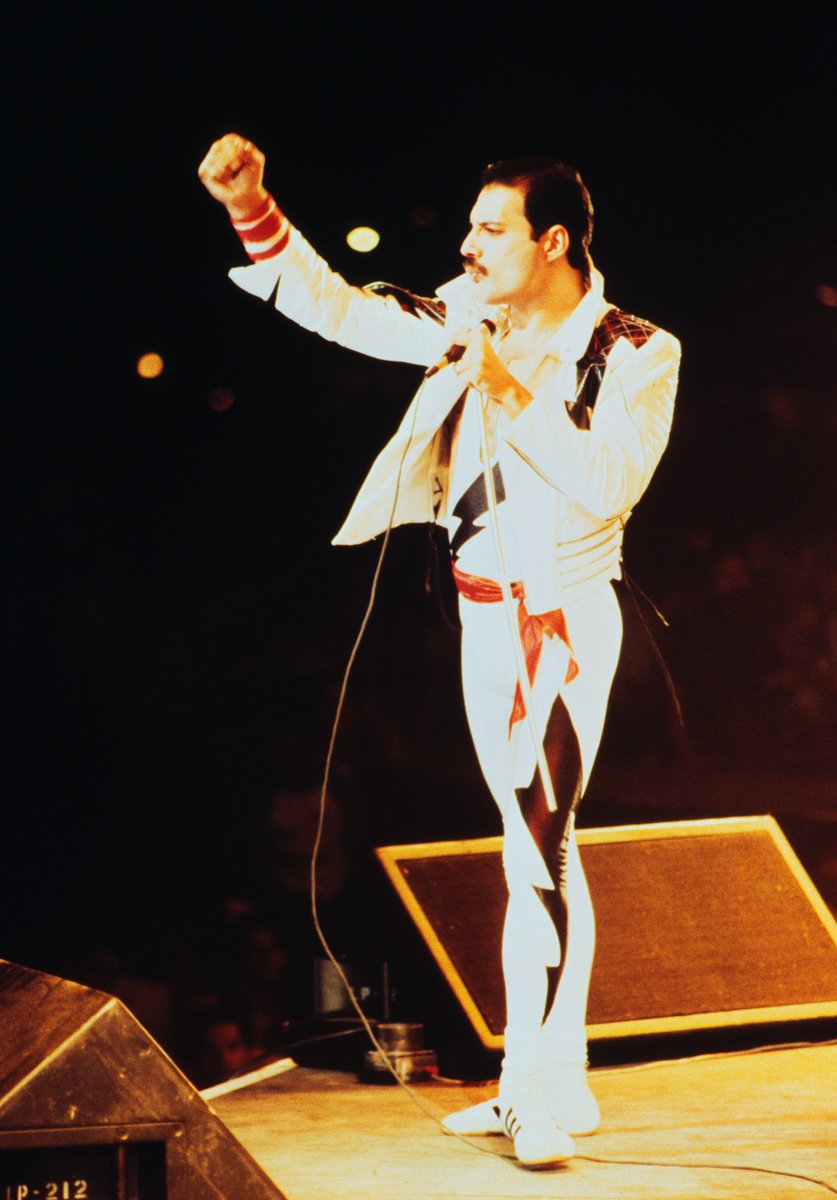 QueenWillRock's tweet photo. “Sometimes on stage I’m very near the mark, aren’t I?” Freddie Mercury https://t.co/EyCKkVQ9Vd