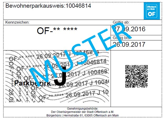 Stadt Offenbach on X: Neue Online-Dienstleistung: #Bewohnerparkausweis  online beantragen, bezahlen und ausdrucken.    / X