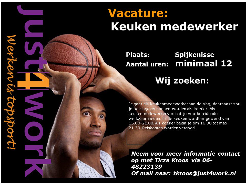 Just4worktweets's tweet photo. Aan de slag als #keukenmedewerker? Stuur je cv naar tkroos@just4work.nl en zij neemt contact met je op! #vacature #wajong https://t.co/GGOhaDt9bo