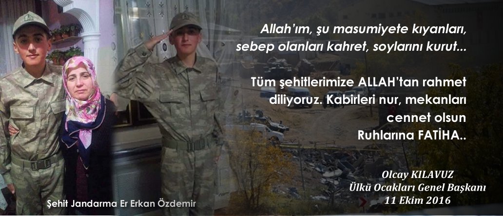 OlcayKilavuz's tweet photo. Allah’ım, şu masumiyete kıyanları, sebep olanları kahret, soylarını kurut...
Tüm şehitlerimize ALLAH’tan rahmet diliyorum. Ruhlarına FATİHA. https://t.co/EIz68OTLX6