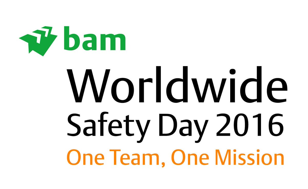 bamukandireland's tweet photo. Today is #BAMWorldwideSafetyDay! 21,000 employees worldwide #makingBAMasaferplacetogether https://t.co/he96AOHfXS