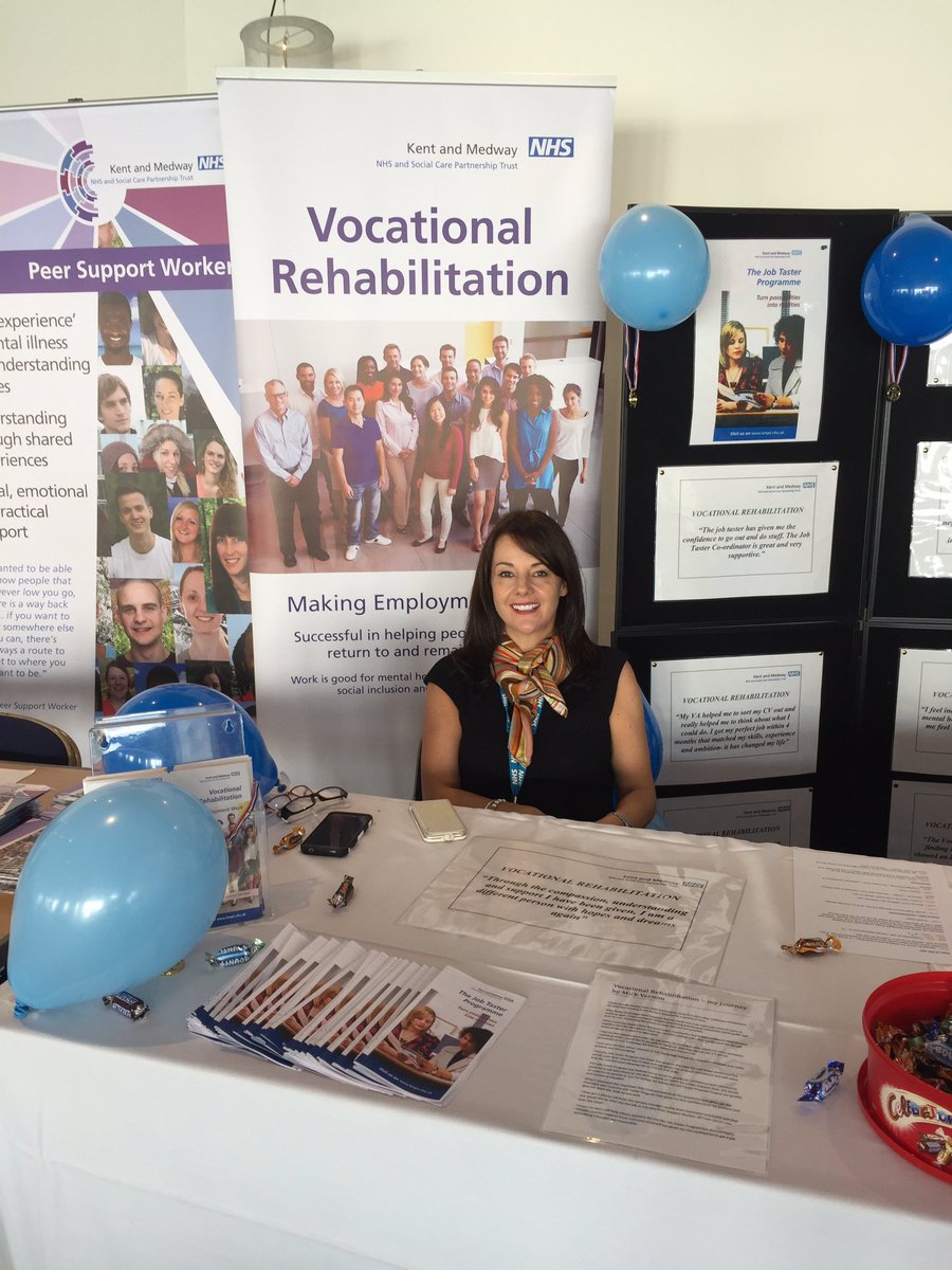 Jeanette, Vocational Rehab Lead is promoting work as therapy at the Kent Mental Health Festival today <a href="/leascliffhall/">Leas Cliff Hall</a> #mentalhealth