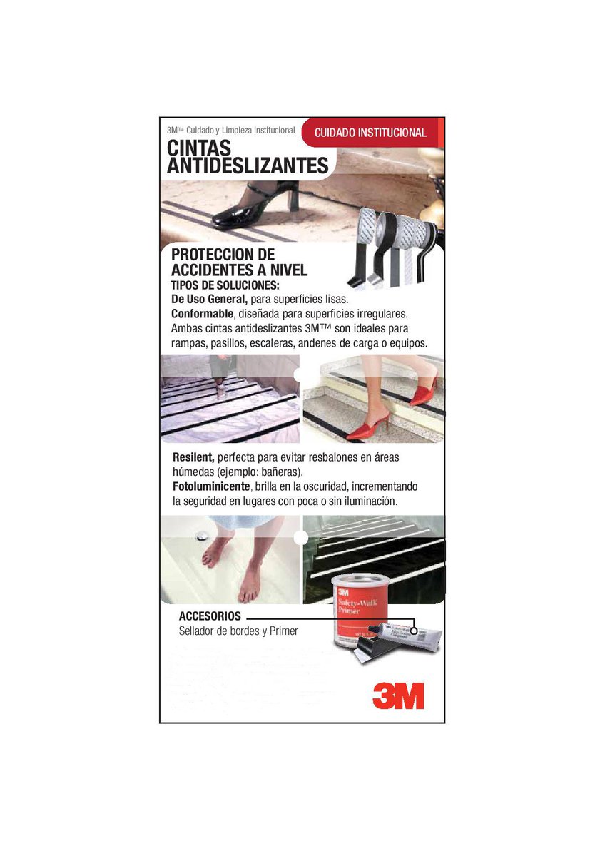 Cintas Antideslizantes para escaleras, rampas, etc. Conseguilas en @3Solucioness