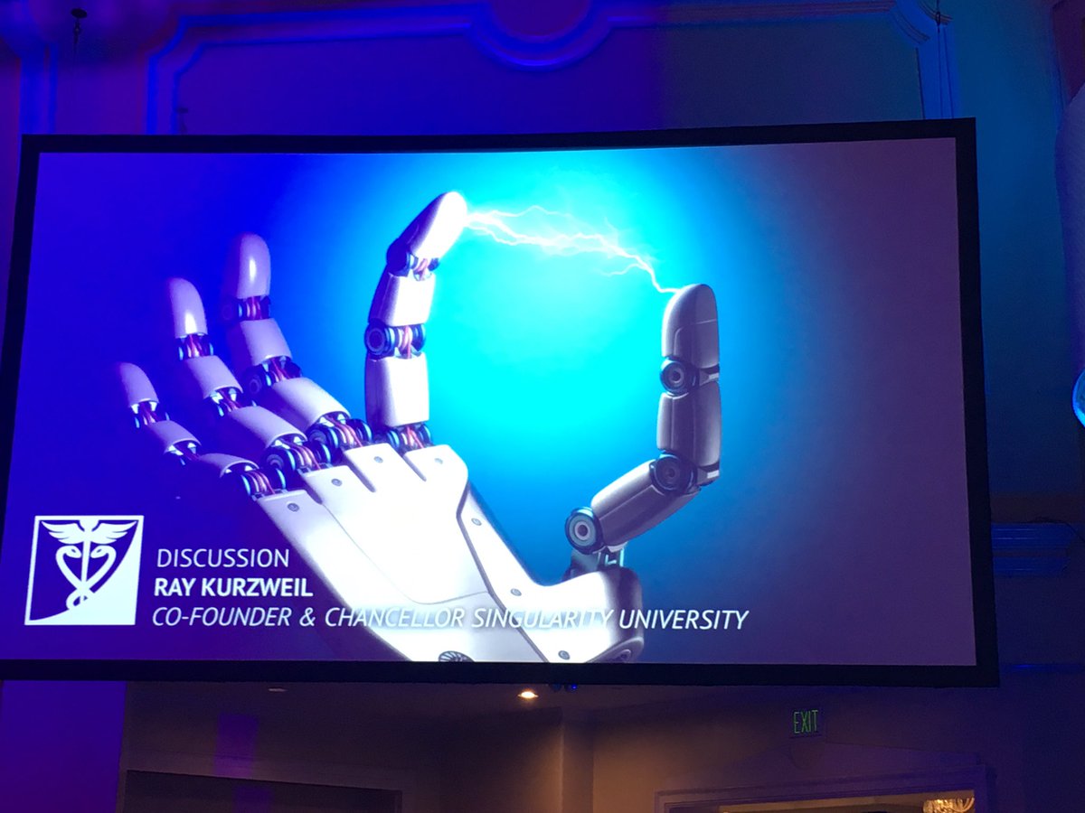 bob_doust's tweet photo. Excited about key note talk by the one and only Ray Kurzweil #xmed https://t.co/F13a8fqcAM