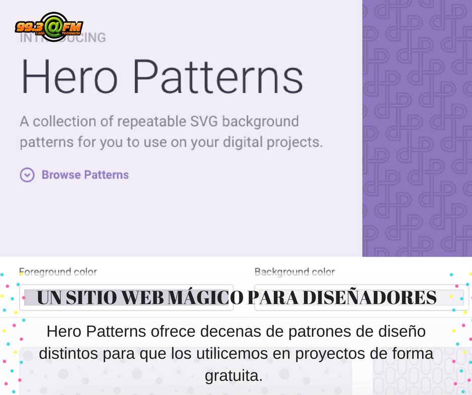 FMLeon993's tweet photo. 99.3 #TeConecta #HeroPatterns #SitioWeb
#DatoArroba https://t.co/eCG1Wq5I3c