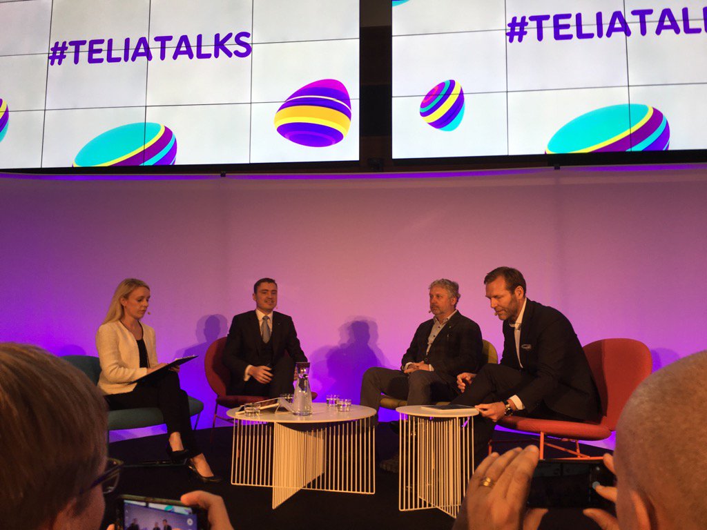 Telia talks about digitalisation #teliatalks #nordicbaltics <a href="/TaaviRoivas/">Taavi Rõivas</a> <a href="/jdennelind/">Dennelind</a> and Peter Eriksson
