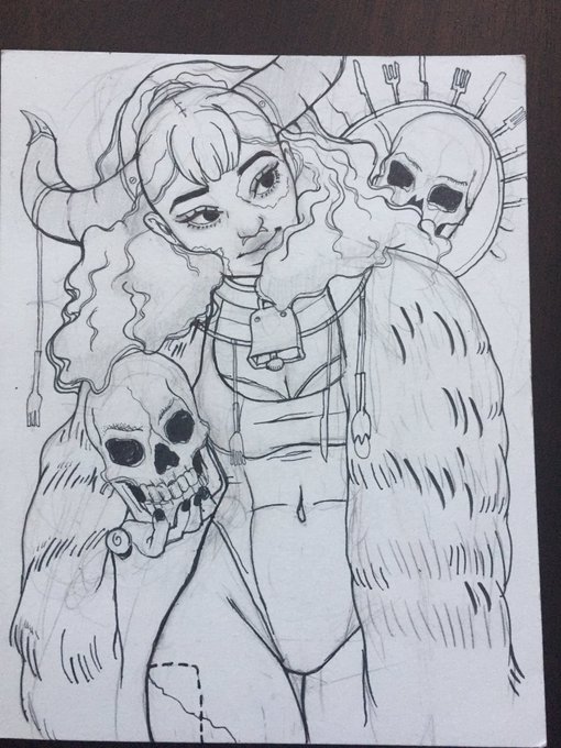I wish I knew what to call this #traditionalart #traditional #art #myart #ink 