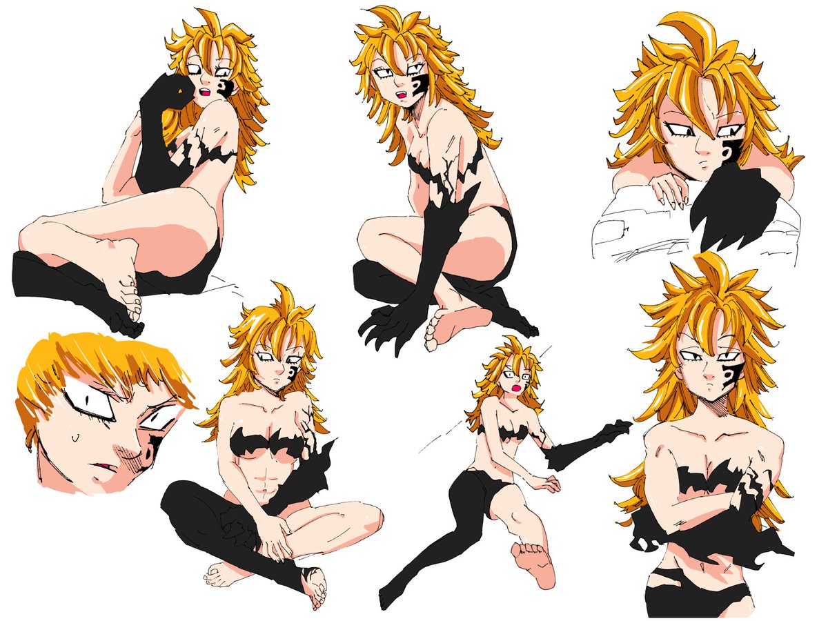 Uzivatel みうラッキー32 Na Twitteru 七つの大罪 十戒 デリエリ ポーズ集 2 気づいたらまたデリエリの絵がいっぱいでした 七つの大罪 絵 イラスト ポーズ ラフ