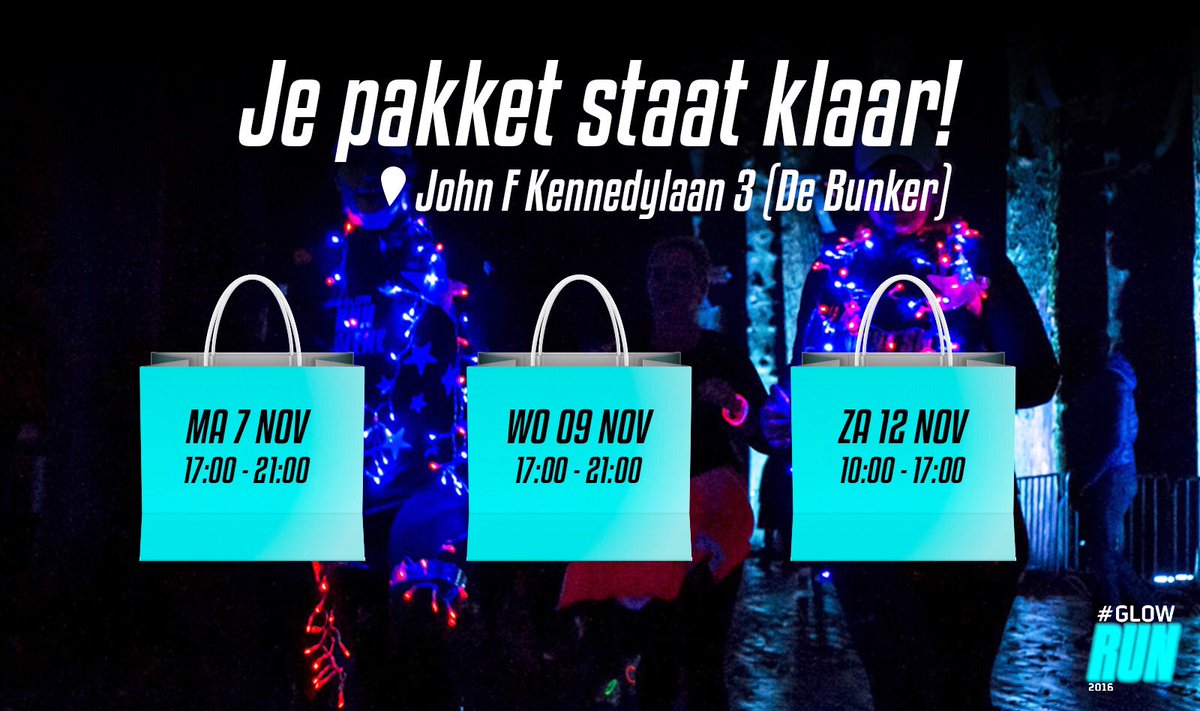 Data en locatie zijn bekend om je #GLOWRun pakket af te halen. Zet ze alvast in je agenda!  Meer info: glowruneindhoven.com/glow-run-packa…