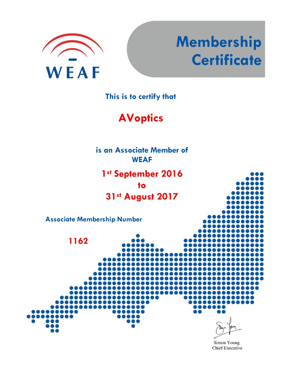 avoptics's tweet photo. We've signed up to another year of membership with @WEAFGeneral. Have a click to find out more. https://t.co/yPmTO8fO4E https://t.co/Do0uDb5v8K