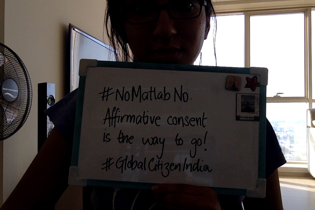 Sonic_Kaboom93's tweet photo. “#NoMatlabNo. Affirmative consent is the way to go.” #GlobalCitizenIndia https://t.co/oiaMb9Z1yj