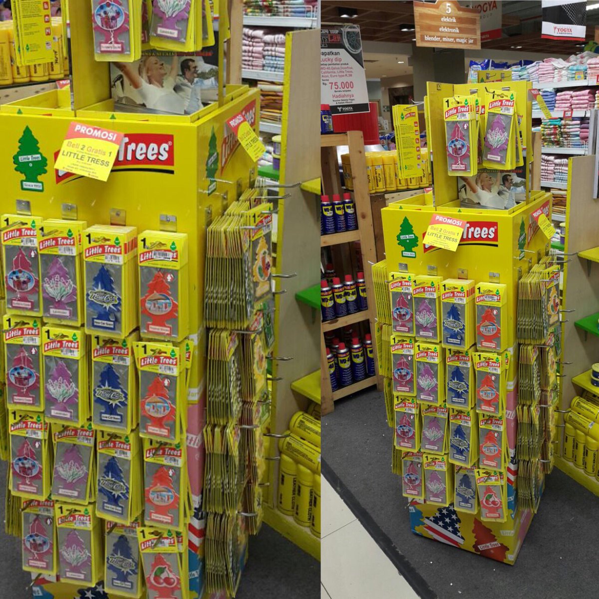 FreshnerTrees's tweet image. Dapatkan promo pengharum Little Tree Buy 2 get 1 di Yogya Supermarket jalan Sunda Bandung. Sampai 9 November 2016.